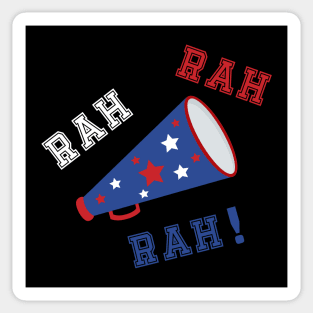 Rah Rah Rah!  (Red, White & Blue) Sticker